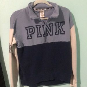 Pink Half-zip sweatshirt